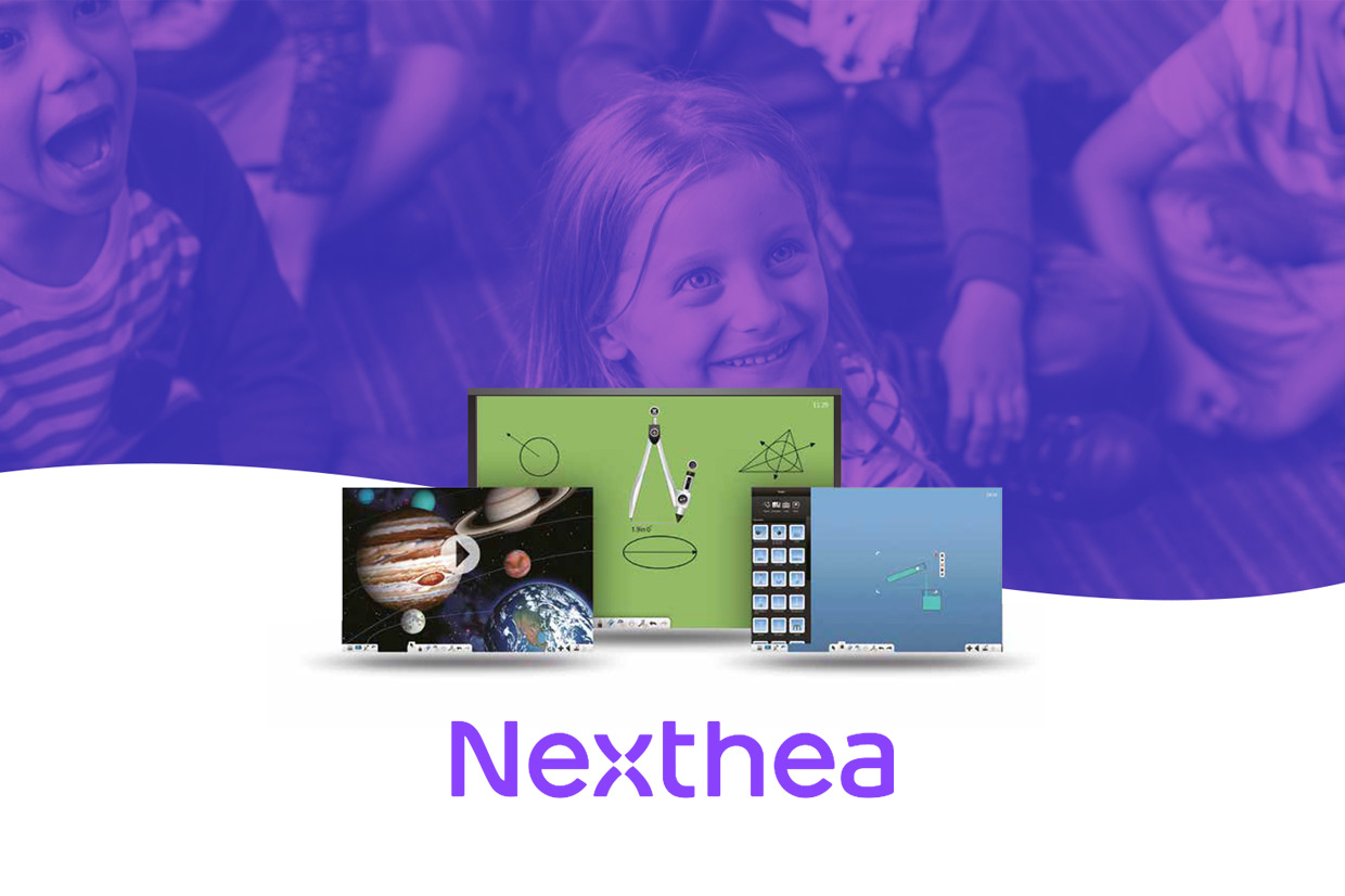 Telas Interativas Nexthea, a melhor solução para salas de aula interativas. O futuro chegou!